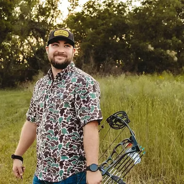 FIELDSTONE YOUTH S/S CAMO BUTTON DOWN
