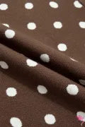 BROWN DOLMAN SLEEVE POLKA DOT SWEATER