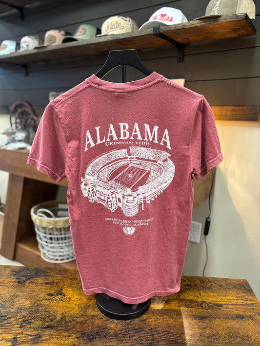 Speckle Bellies Alabama Stadium Tshirt