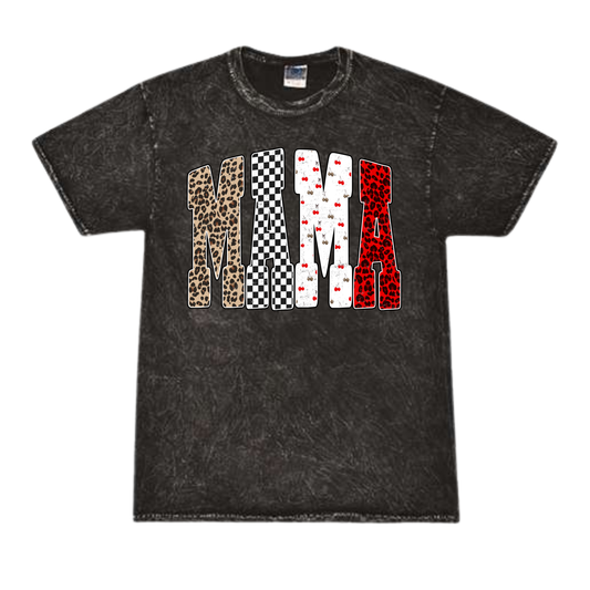 MINERAL WASH HOT CHERRY MAMA TEE