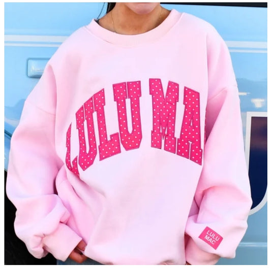 LULU MAC PINK POLKA DOT SWSH