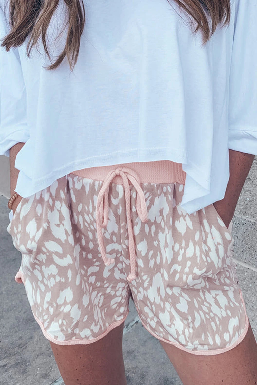 CLASSIC LEOPARD CASUAL SHORTS