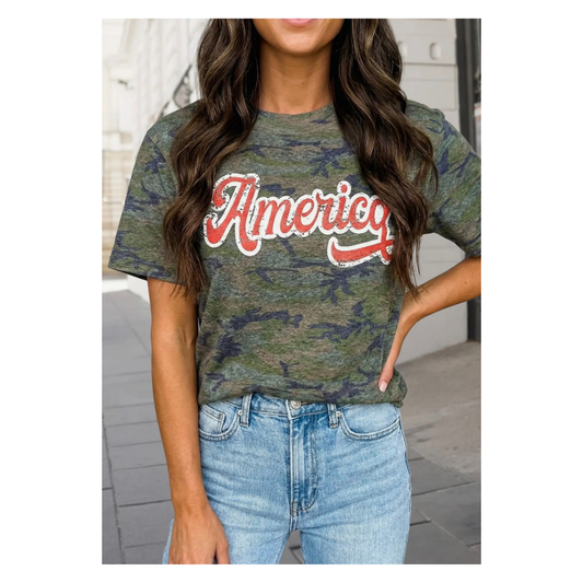 AMERICA CAMO TSHIRT