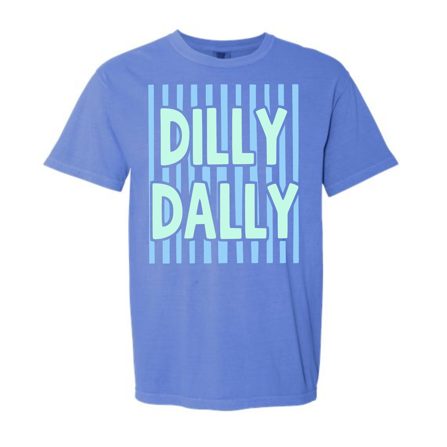 DILLY DALLY FLO BLUE TEE